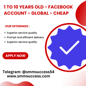 1 to 10 Years Old - Facebook Account - GLOBAL - Cheap
